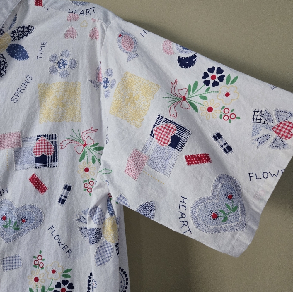 Separate Issue . Colorful Patterned Button-Up Shi… - image 4